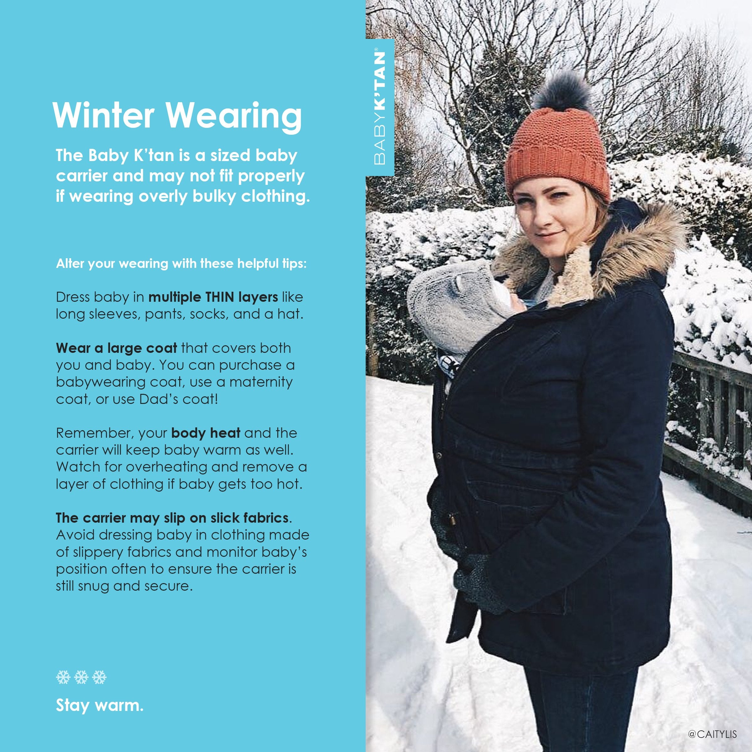Babywearing in the Winter: 4 Tips for Keeping it Comfy and Safe  Pet K'tan  Store